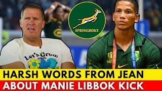 JEAN DE VILLIERS DIDN’T HOLD BACK: HARSH CRITICISM OF MANIE LIBBOK! | SPRINGBOKS NEWS