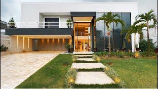 CASA RETROFIT LUXUOSA À VENDA NO CONDOMÍNIO JARDIM ACAPULCO COM 7 SUÍTES E DESIGN EXCLUSIVO