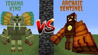 Archaic Sentinel VS IGUANA KING / Minecraft Mob Battle 1.16.5