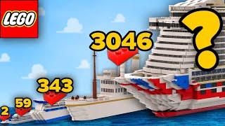 LEGO CRUISE SHIPS in Different Scales | Comparison