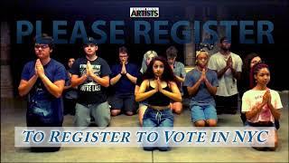 DEVELOPING ARTISTS | Register to VOTE by October 9th