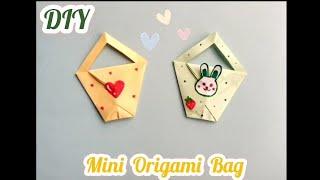 DIY Origami Gift Bag lI Very Easy Gift Bag by paper ll paper craft ll paper bag #shorts