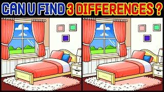 Find the Difference : Try to Find 3 Different Spots in 90 Seconds [Spot The Difference #356]