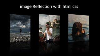 Image Reflection with html and css || image reflection with hover effect.