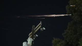 Mysterious lights streak across the Southern California skies around 1:30am Tuesday.