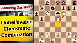 Unbelievable Checkmate Combination | Zimmermann vs Huebner 1977