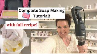 How to make cold process soap with full recipe and tutorial