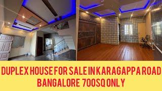 Duplex house for sale in Kanakapura Road, Bangalore 700sq only