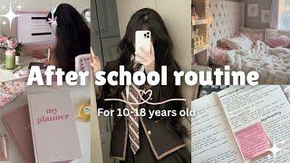 After School Productive Routine  for 10-18 years old / Back to school 