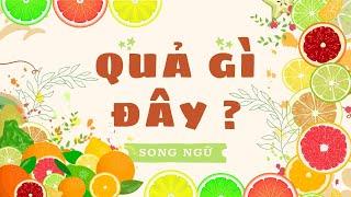 Quả Gì Đây | Bé Học Các Loại Quả | Song Ngữ Anh Việt