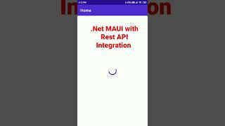 .Net Maui app integration with Rest API #maui #xamarin #xamarinforms #programming #shorts