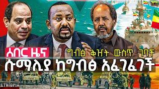 ሱማሊያ አፈገፈገች | ግብፅ "አስከፊ ቅዠት ውስጥ" ገባች | ኢሳያስ ዙፋናቸው ሊነቃነቅ ነው | ሩሲያ እና ኔቶ ወደውጊያ ሊገቡ ይሆን? |  Sept 14