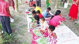 Village  Kids Picnic With Fish Curry Cooking/Village Children Picnic/ Tasty Village Food