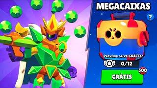 MUITO MELHOR QUE ANTES? ABRI 500 MEGA CAIXAS do BRAWL STARS em 2024!