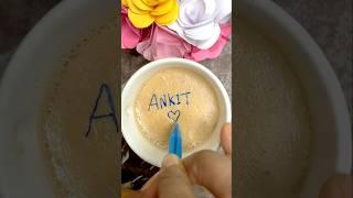 Tea writing Ankit  #tea #writing #teaart #shorts #trending #viralvideo #tealovers