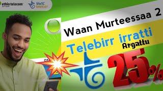 Waan Murteessaa Telebirr irratti/Two usufull tips on Telebirr