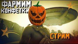 ФАРМИМ КОНФЕТЫ В ХЕЛЛОУИН В GTA5RP, ПЯТНИЦА СТРИМ