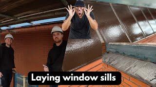 Laying window sills: Bricklayers Craft of Elegance