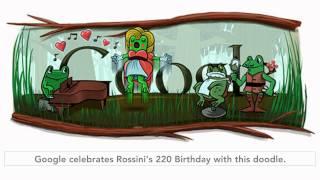 Gioachino Rossini Google Doodle