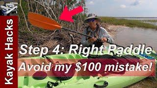 Fishing Kayak Setup for Beginners - Step 4 - Fishing Kayak Paddles