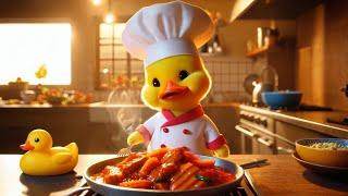 Cute little duck making stir fried beef with pickled peppers丨CAT丨CUTECAT丨AI丨AICAT#cartoon #shorts