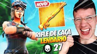 MATEI 27 COM O RIFLE DE CAÇA LENDÁRIO?! - FORTNITE