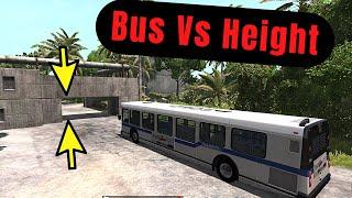 Bus Vs Height Constraint | #BigCollision #BeamNG.Drive #youtubegaming #youtube #videogames #shorts