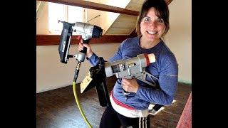 Hardwood Loft Flooring Installed -  Floor Nailer vs Finish Nailer