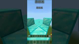 Diamond Block Illusion In Minecraft | #shorts #minecraft