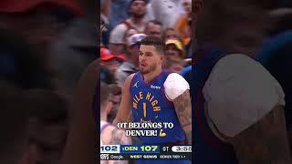 Nuggets Take OT  #NBAAustralia #NBAHighlights #NBAPlayoffs