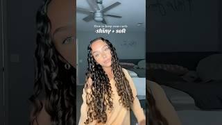 How to get shiny + soft curly hair! By Hallie.ganga