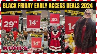 KOHL'S BLACK FRIDAY EARLY ACCESS DEALS IN STORE | STORE WALK THRU #kohls #blackfriday