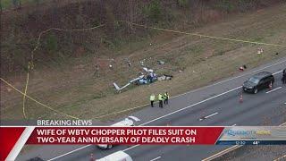 Wife of TV chopper pilot killed in CLT crash files lawsuit