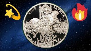 Ниуэ король Артур Мордред легенды короля Артура 1 oz Niue king Arthur 2021