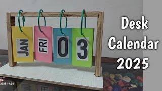 DIY Desk Calendar  2025 | How To Make New Year Calendar 2025 | Easy diy desk calendar