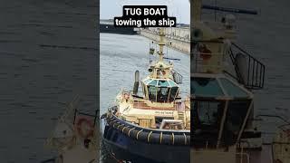 TUG BOAT towing the ship #cruiseship #viral #seaman #ship #viralvideo #sailor @arloveda.channel