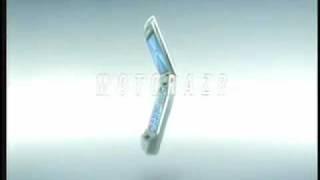 MOTOROLA RAZR V3 SILVER CELL PHONE UNLOCKED COMMERCIAL ADVERTISMENT AD DEMO