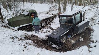 ДТ75 на японском V8 против АТ-Л 1958 года!