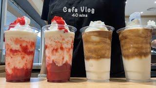 [4K]  Korean Cafe Vlog 40-Minute Compilation 