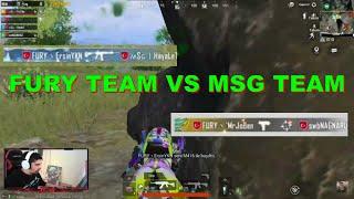 FURY TEAM VS MSG TEAM!! PUBG MOBILE YAYINCI KARSILASMALARI!!!