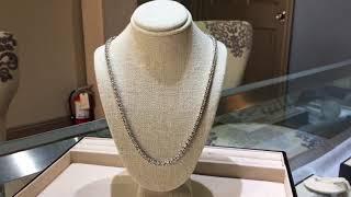 MJ Gabel Featured Piece of the day *14k White Gold 5.75ctw Diamond Tennis Necklace*