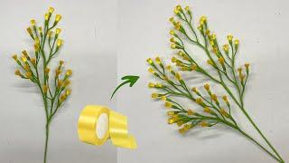 DIY | How to Make Baby Breath Flowers From Satin Ribbon | How To Make Satin Ribbon Flowers Easy