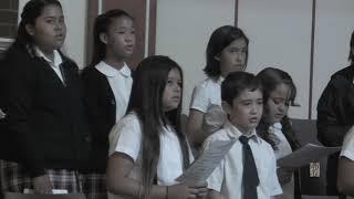 St. Bernard Catholic School students sing "City of God"