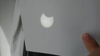 DIY solar eclipse projector.