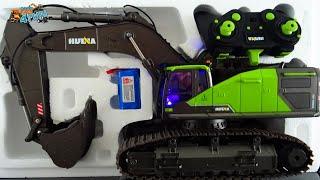 RC Excavator HUINA 1593 | Unboxing & First Drive | @CarsTrucks4Fun