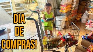 LEÔNIDAS ME AJUDOU NAS COMPRAS e OLHA O QUE COMPREI PRA ELE!