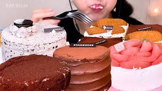 홀케이크 한판 먹방 모음집ㅣ디저트 먹방 CAKE Mukbang Asmr Collection