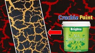 Crackle paint effect bnane ka tariqa | Danish Paint & tech