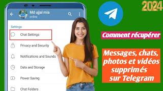 Comment récupérer des discussions, messages, images et vidéos Telegram supprimés (2024) ||