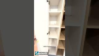 Новый проект от NOVALUX. Шкаф для спальни из крашеного МДФ.